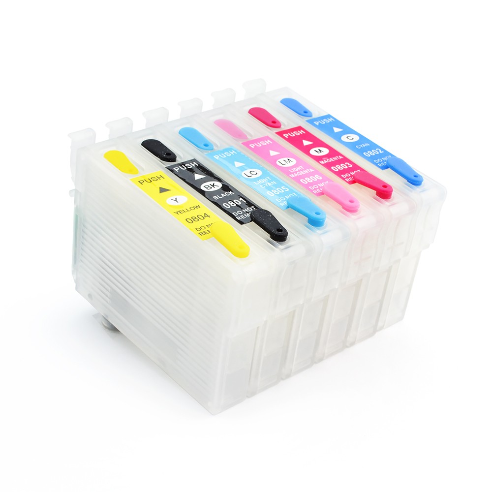 Cartuse reincarcabile Epson T0801, T0802, T0803, T0804, T0805, T0806 - imagine 4